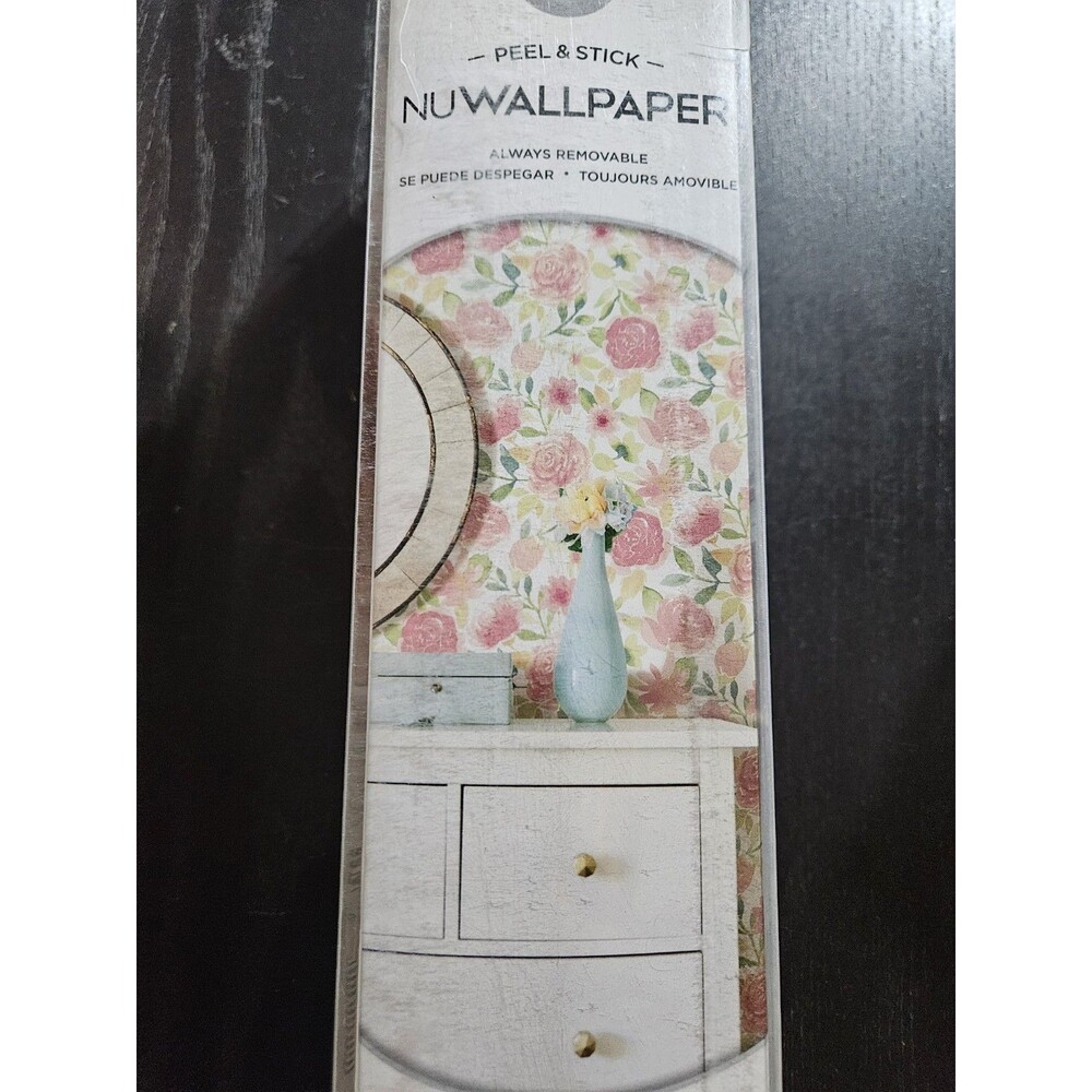 NuWallpaper Audrey Flowers Vinyl Peel and Stick Wallpaper Roll 20.5 in. x 18 ft.